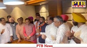 BJP gave a big blow to Aam Aadmi Party in the Lok Sabha by election Vipan Sabharwal left AAP broom and held BJP lotus Jalandhar
