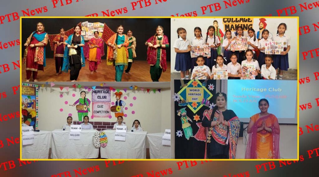 Students of Heritage Club celebrated World Heritage Day under the theme Our Heritage Our Culture' at Innocent Hearts