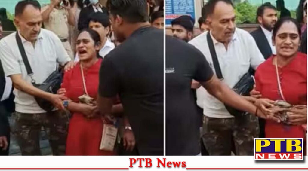 firing on woman who came to testify saket court husband lawyers dress fired 4 bullets Big Crime News PTB Breaking