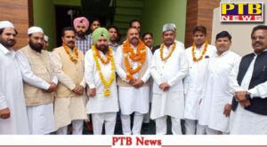 Aam Aadmi Party leader Harchand Singh Barsat and AAP candidate Sushil Rinku attended the Eid Milan ceremony Loksbha Byelection Punjab