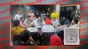Aam Aadmi Party Jalandhar Lok Sabha seat candidate Sushil Rinku holding a meeting with his workers even at 11 pm