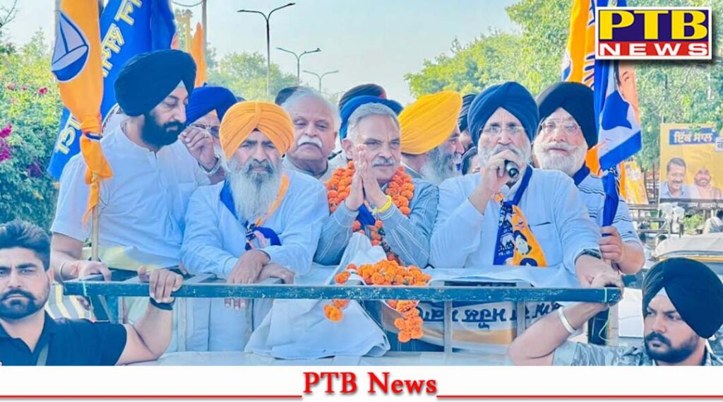 Dr Sukhwinder Kumar Sukhi's road show was very impressive people got huge support Punjab Loksbha Byelection Punjab