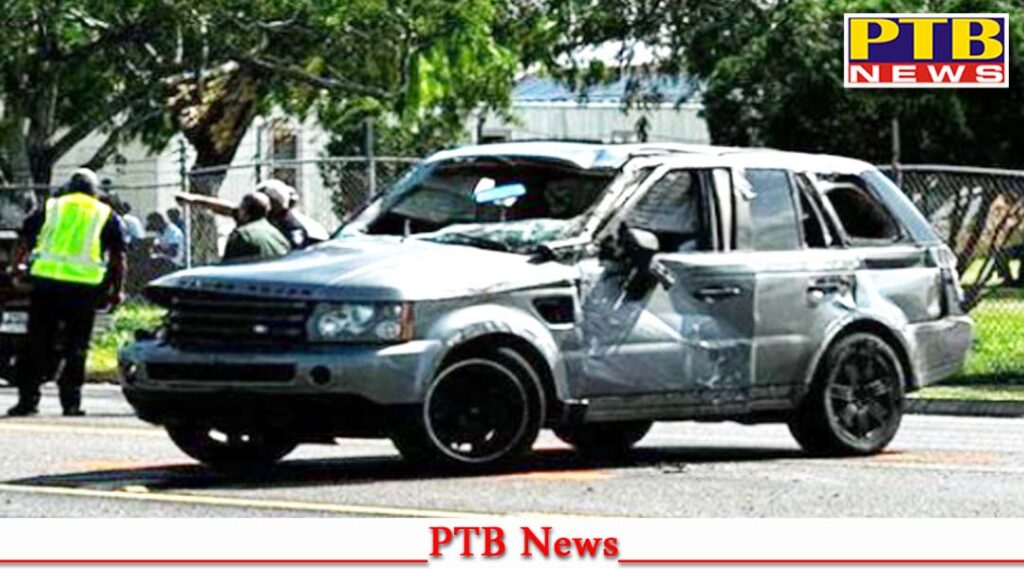 horrific accident america high speed car ran over people sitting roadside 8 died see video