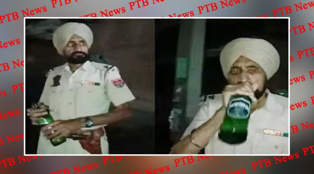 huge ruckus of Punjab policeman outside jalandhar hotel Video Viral