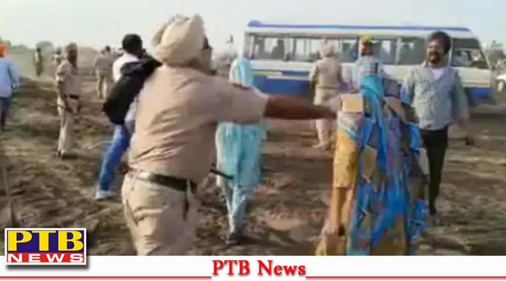 pathankot punjab police man slapped woman during gurdaspur land acquisition delhi katra national highway Big News