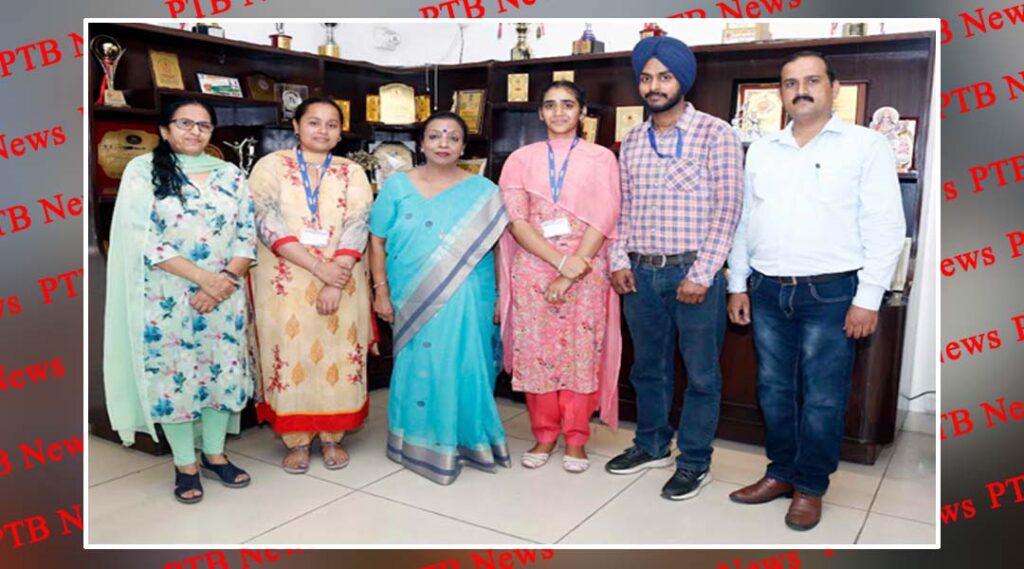 Students of B.Lib Sem-I of HMV got University Positions