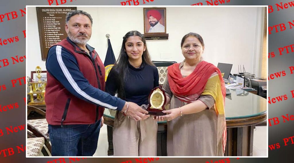 Lyallpur Khalsa College's P.G.D.B.M. Semester I student merit topper