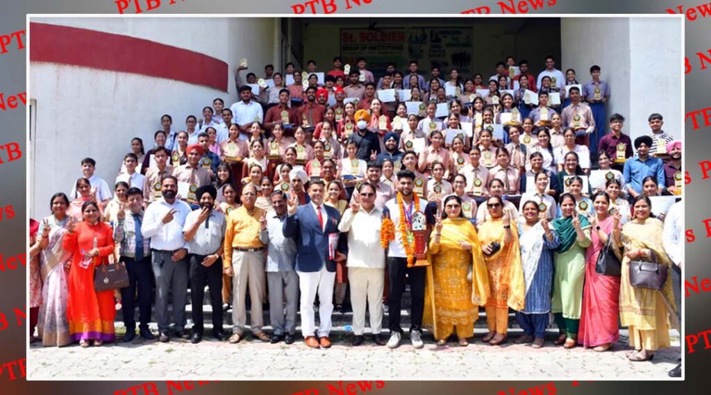 Our Pride awards to topper of 10th and 12 by St Soldier