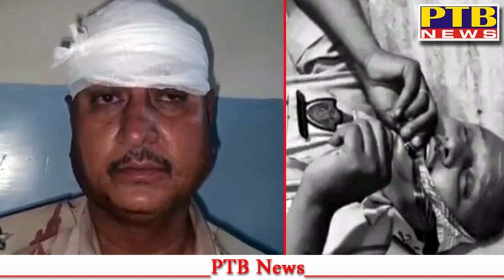 ASI and Home Guards Punjab police Thana pratappura Jalandhar Punjab personnel clash outpost asi injured
