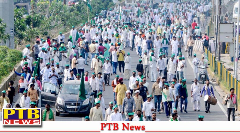 punjab farmer protest gherao stage dharna aap mla inderjeet kaur maan house nakodar jalandhar PTB Big Breaking News