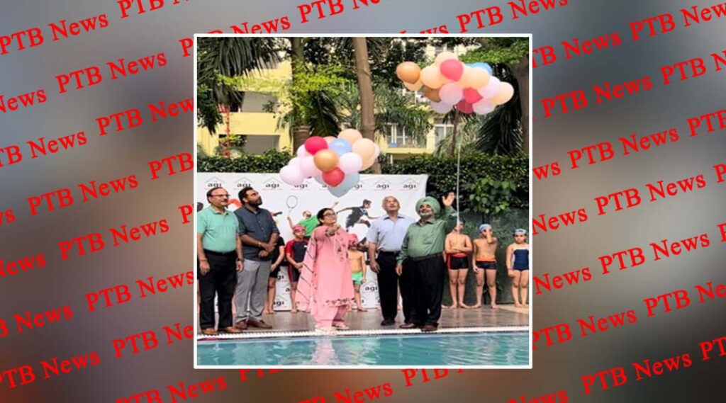 Swimming championship started in Jalandhar Heights with national anthem Sukhdev Singh started the championship Punjab