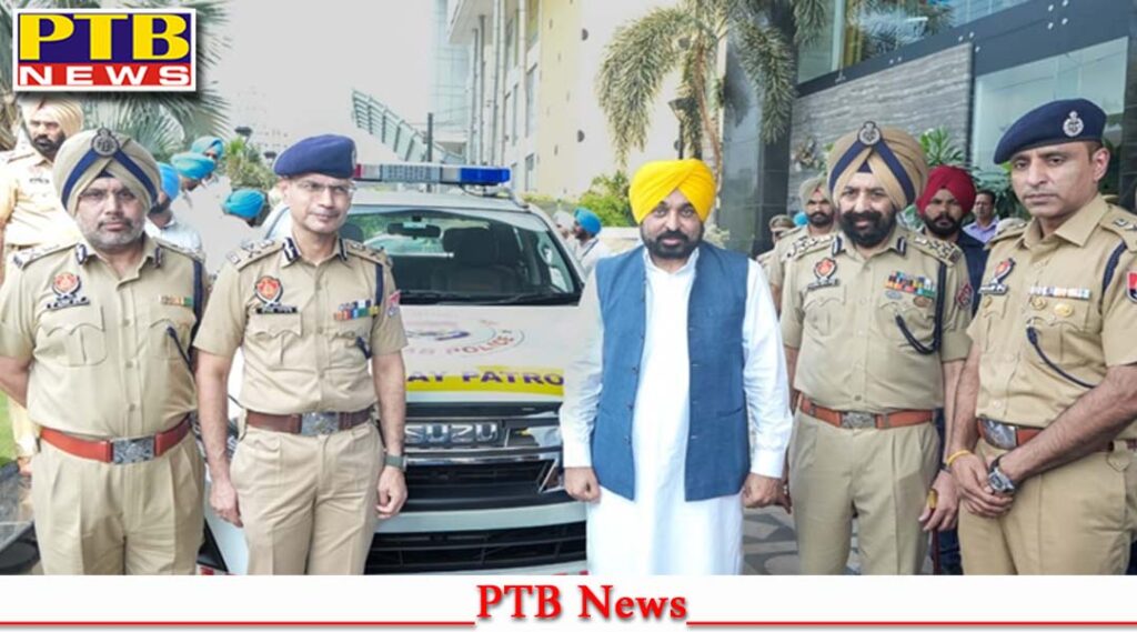 punjab-chief-minister-bhagwant-mann-provided-hi-tech-new-vehicles-for-road-safety-force-to-punjab-police