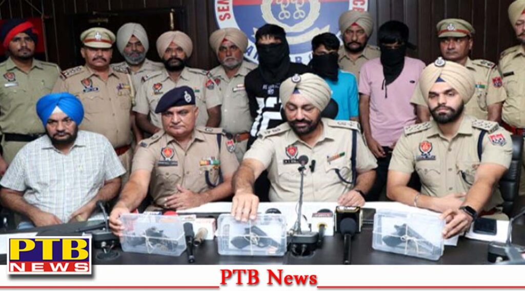 jalandhar-police-arrested-4-dangerous-fugitive-gangsters-weapons-also-recovered