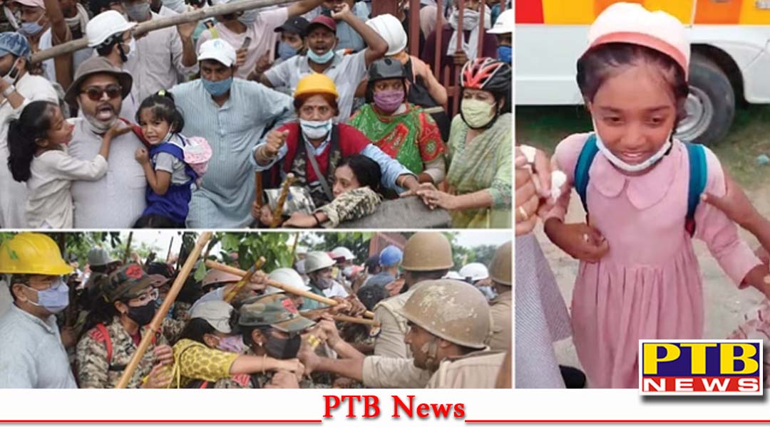 सत्संगियों ने बोला पुलिस पर हमला, मासूमों को ढाल बनाकर किया पथराव, मची चीख पुकार,