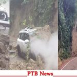 landslide-on-the-car-moving-from-the-hill-fire-broke-out-the-driver-saved-his-life-by-running-away