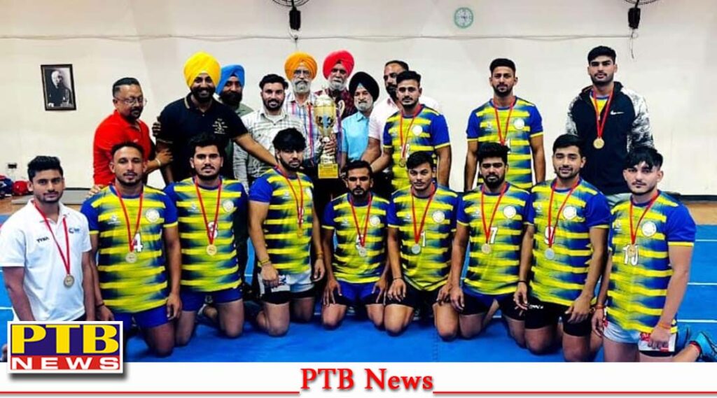 lyallpur-khalsa-college-won-the-guru-nanak-dev-university-kabaddi-boys-and-girls-inter-college-championship-trophies