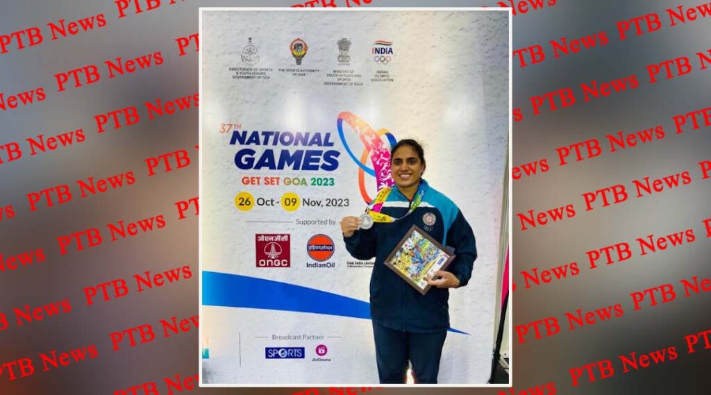km-harmanpreet-kaur-of-hmv-won-silver-medal-in-national-games