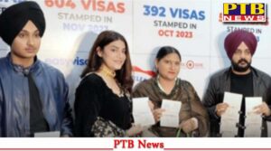easyvisa-education-consultants-private-limited-achieved-5000-successful-visas-in-2023-celebrated-with-customers-with-famous-punjabi-singer-mannat-noor-jalandhar