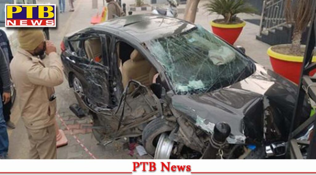 speeding-car-collides-with-divider-two-died-in-bathinda-big-accident