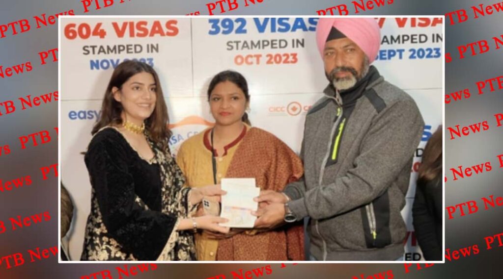 easyvisa-education-consultants-private-limited-achieved-5000-successful-visas-in-2023-celebrated-with-customers-with-famous-punjabi-singer-mannat-noor-jalandhar