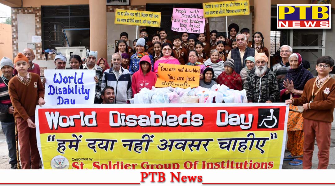 सेंट सोल्जर के छात्रों ने अपहाज आश्रम के बच्चों और बुजुर्गों के साथ बिताया समय