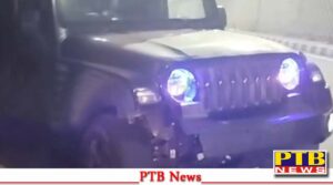 phagwara-police-firing-on-congress-neta-son-thar-car-by-police