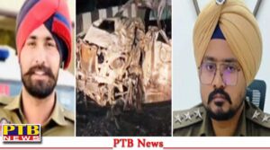 tragic-accident-ludhiana-punjab-fierce-collision-between-two-cars-acp-and-his-gunman-burnt-alive