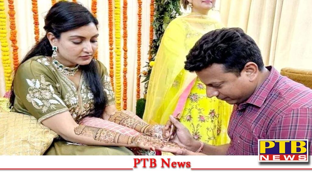 punjab-cabinet-minister-anmol-gagan-maans-hands-adorned-with-her-husbands-mehndi