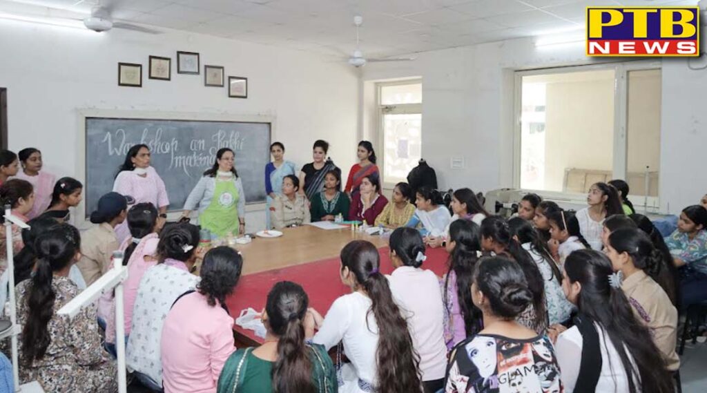 workshop-on-handmade-rakhi-techniques-organised-at-pcm-sd-college-for-women-jalandhar