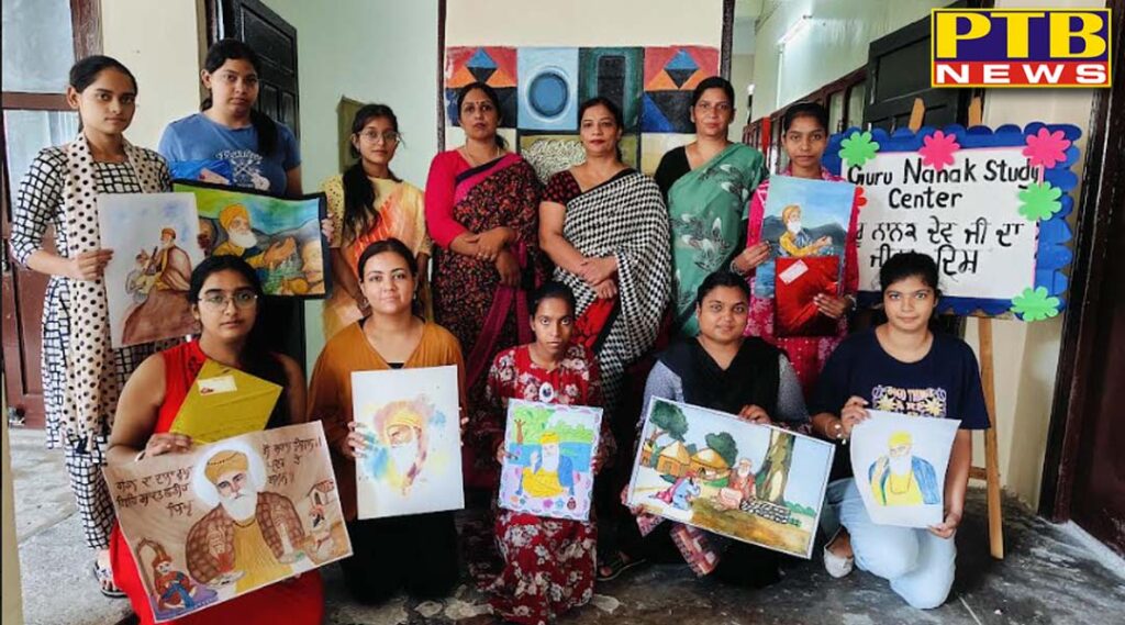 poster-making-competition-on-jeevan-darshan-of-guru-nanak-dev-ji-organized-at-pcm-sd-college-for-women-jalandhar