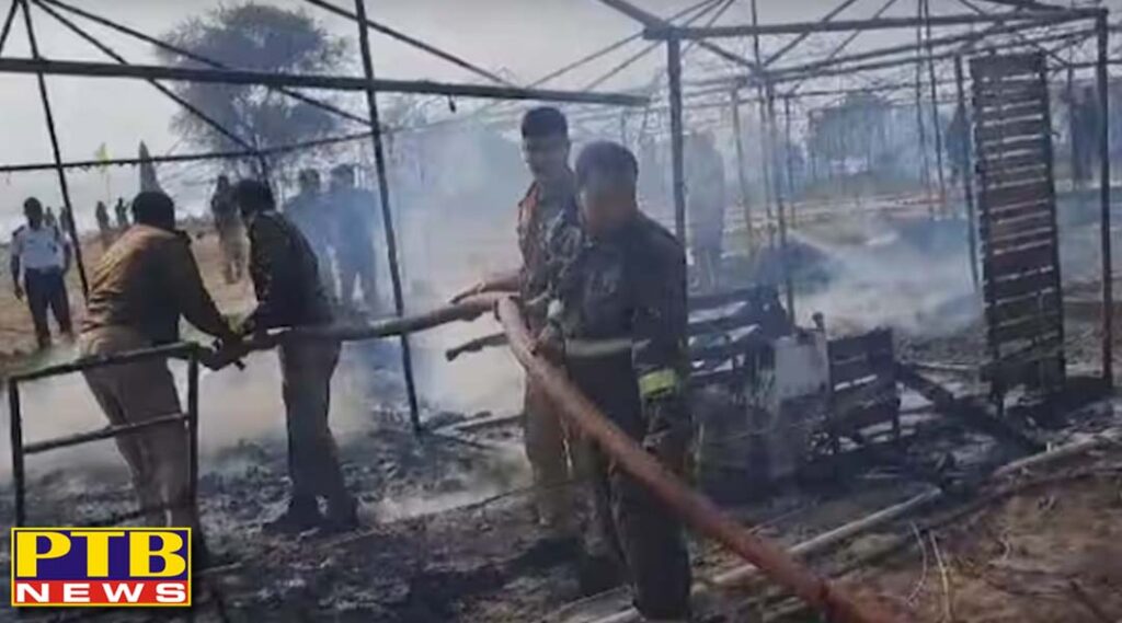 maha-kumbh-2025-second-time-massive-fire-broke-out-in-nageshwar-pandal