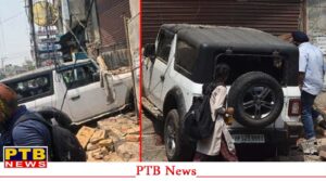 thar-hit-the-bike-woman-driving-car-youth-is-dies-in-ludhiana-punjab
