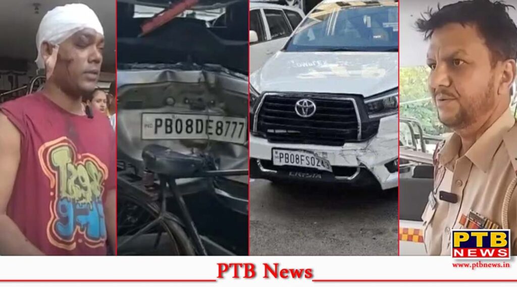 horrific-accident-occurred-outside-the-home-of-former-jalandhar-cabinet-minister-manoranjan-kalia-one-girl-collided-with-a-hawker-and-the-ministers-car-injuring-one-person