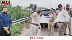 dc-himanshu-aggarwal-and-cp-dhanpreet-kaur-inspect-highway-bridges-amidst-heavy-rains-also-direct-officials-to-maintain-smooth-traffic-movement-within-the-city-and-highways-2