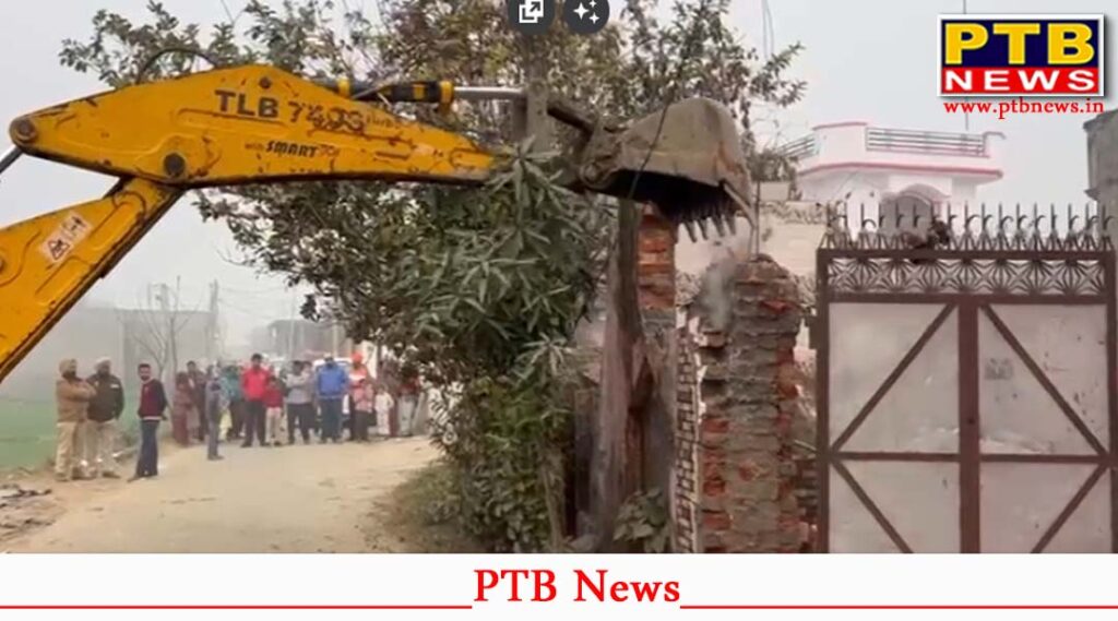 Administration demolishes drug smuggler illegal construction in Kapurthala