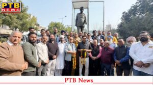 Congress leaders paid tribute to Shaheed e Azam Beant Singh on his birth anniversary in Jalandhar