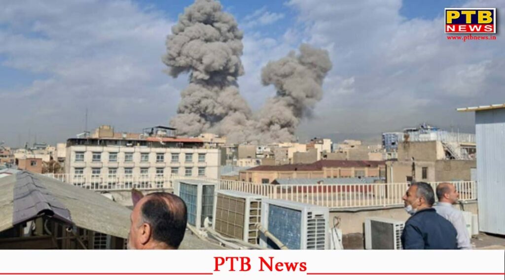 Smoke rising over Tehran after joint Israel and U.S. strikes on Iran