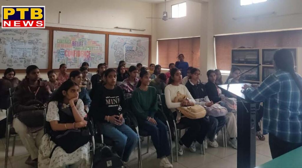 PCMSD College for Women, Jalandhar organized a short awareness talk on misuse of drugs