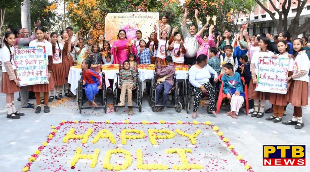 St. Soldier Group Celebrates Holi Festival with Special Children of Pingla Ghar, Jalandhar
