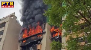 Heavy fire broke out in Ghaziabad's Gaur Green Society, rescue work continues