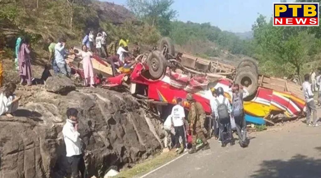 jammu passenger bus falls into ditch15 people killed several injured