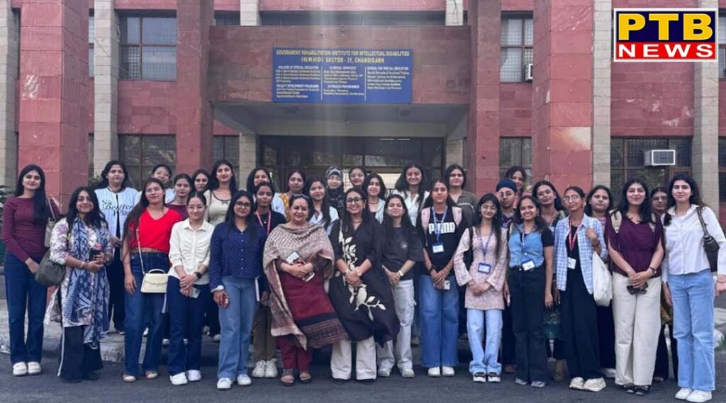 HMV organised an Educational visit to Government Rehabilitation Institute for Intellectual Disabilities, Chandigarh