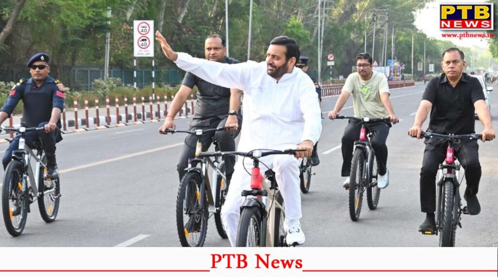 haryana cm nayab saini fitness environment message