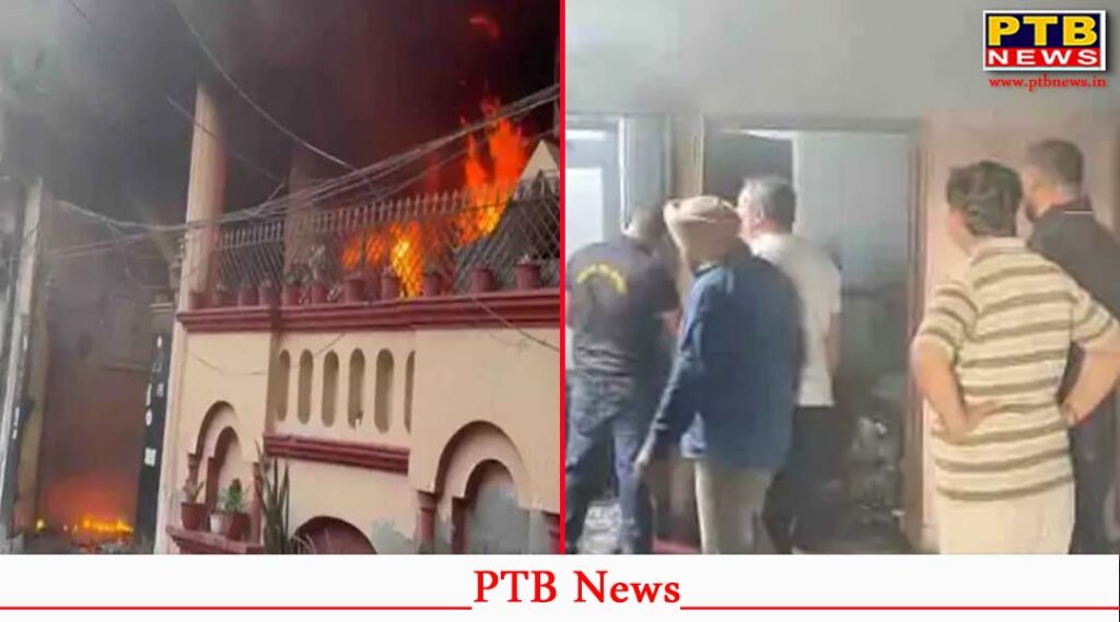 jalandhar fire short circuit cylinder blast house burns 3 injured