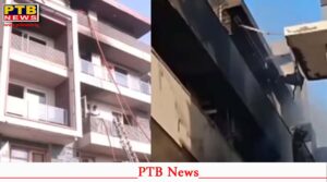 fire incident vivek vihar delhi area building in shahdara caught fire