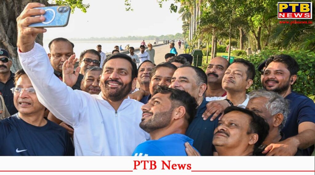 haryana cm nayab saini fitness environment message