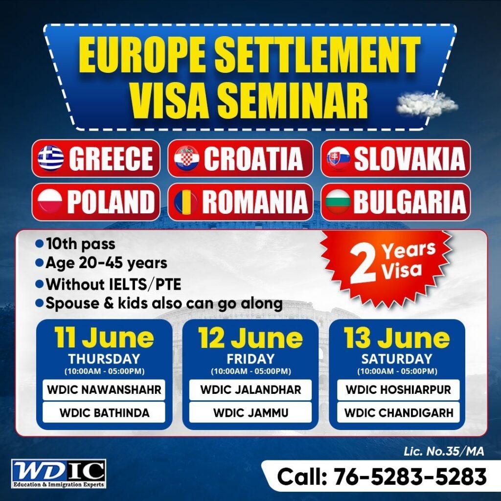 WDIC is going to organize Visa Seminar in punjab and Jammu