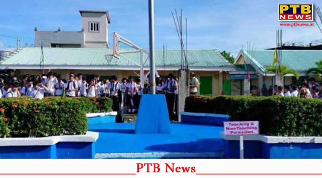 firing took place at a school in the Philippine city of Tacloban on Monday morning