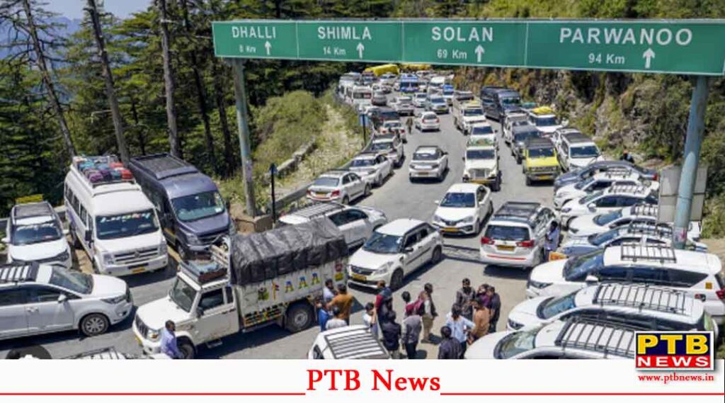 himachal pardesh hill stations packed tourists shimla manali atul tunnel