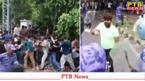 delhi police lathi charged Cockroach Janata Party protesters marching towards parliament